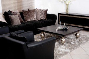 A clean living room from house cleaning services